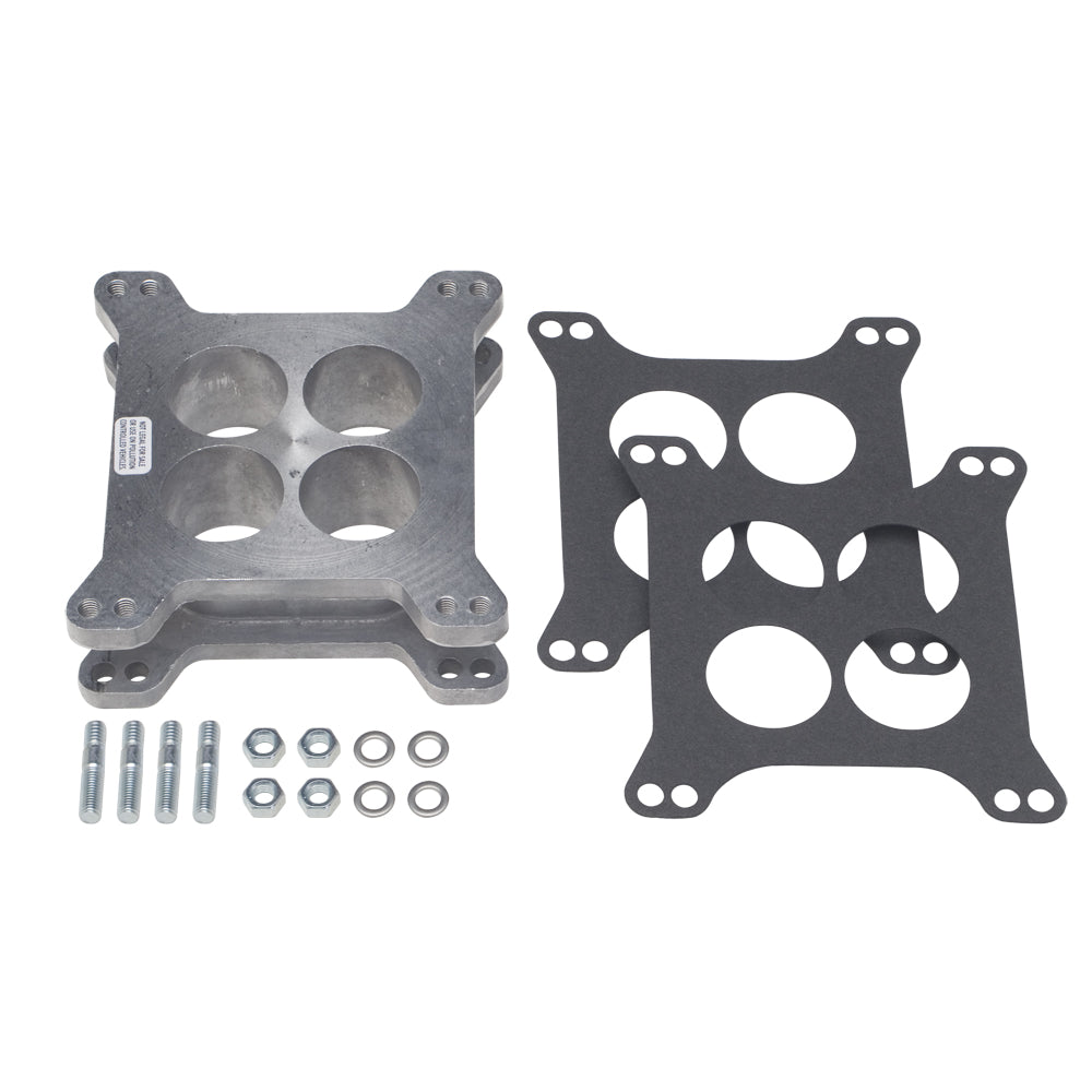 2-In.-Tall-HolleyAfb-4Bbl-Spacer-Ported-Cast-Aluminum-Carburetor-Spacer195964-Pontiac-Engines