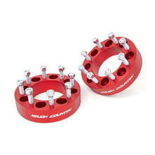 Load image into Gallery viewer, 2-Inch-Wheel-Spacers-Pair-Red-12-14-Ram-25003500-SilveradoSierra-2500-Hd3500-Hd-Rough-Country