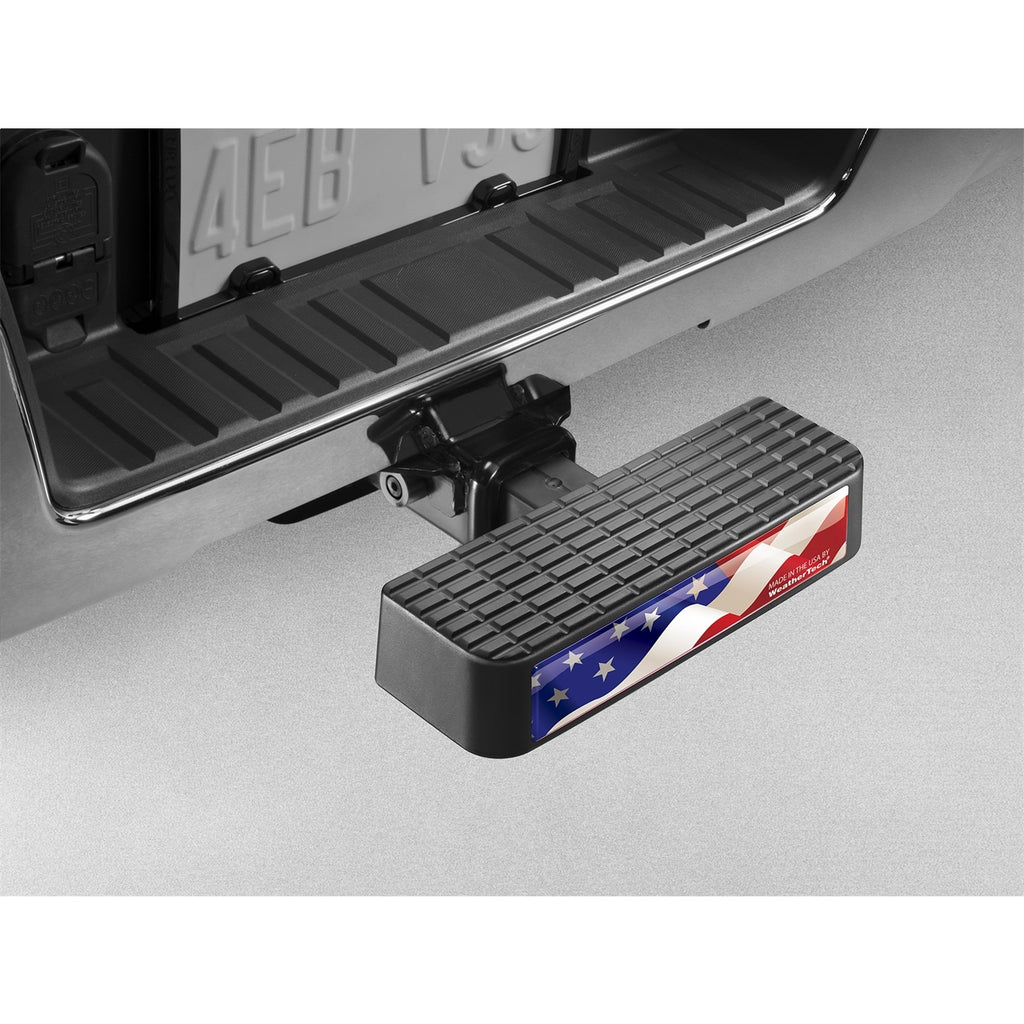 ~(2-Lbs.-14X12x2)~-Black-Bumpstep-Bumpstep-With-Waving-Flag-Emblem