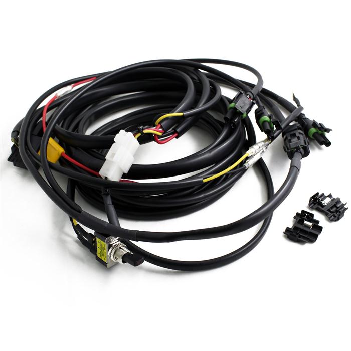 ~(2-Lbs.-8X8x8)~-SquadronS2-Wire-Harness-3-Light-Max-325-Watts-Baja-Designs