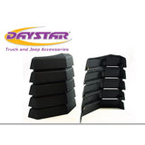 Daystar International KJ71042BK 87-06 Jeep Wrangler YJ and TJ Wrangler Hood Vents Black Pair Daystar
