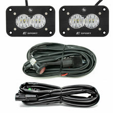 Load image into Gallery viewer, ~(2-Lbs.-6X6x6)~-Led-Work-Light-Clear-Lens-Wide-Cornering-Pattern-Flush-Mount-Kit-S2-Sport-Baja-Designs