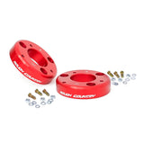 Rough Country 569RED 2 Inch Leveling Billet Strut Extensions 14-21 F-150 Red