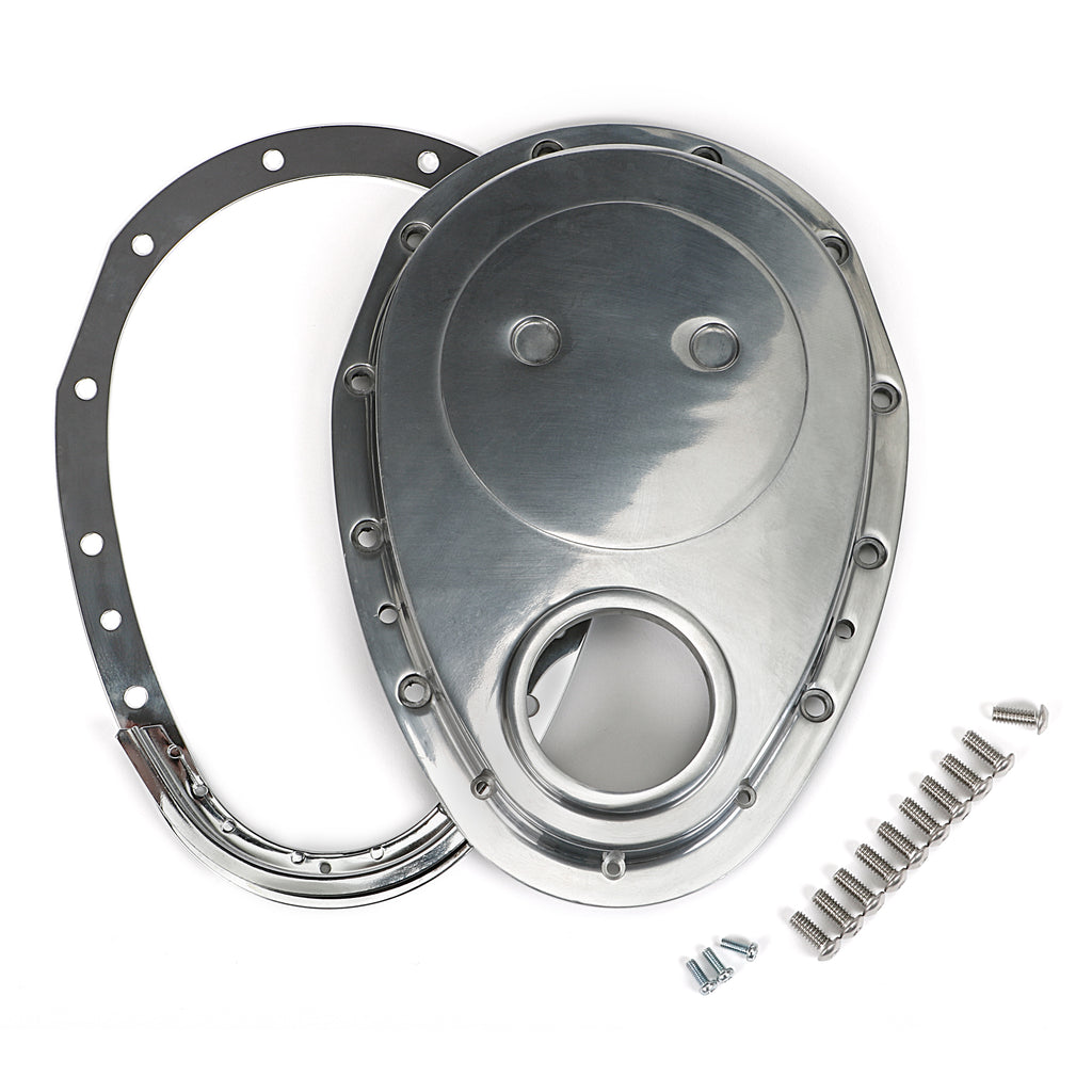 2-Pc.-Aluminum-Timing-Cover-Kit;-Sb-Chevy-283-350,-4.3L-V6