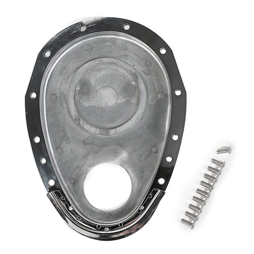 2-Pc.-Aluminum-Timing-Cover-Kit;-Sb-Chevy-283-350,-4.3L-V6