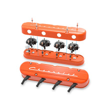 Load image into Gallery viewer, 2-Piece-Chevrolet-Script-Valve-Cover---Gen-IiiIv-Ls---Factory-Orange-Machined