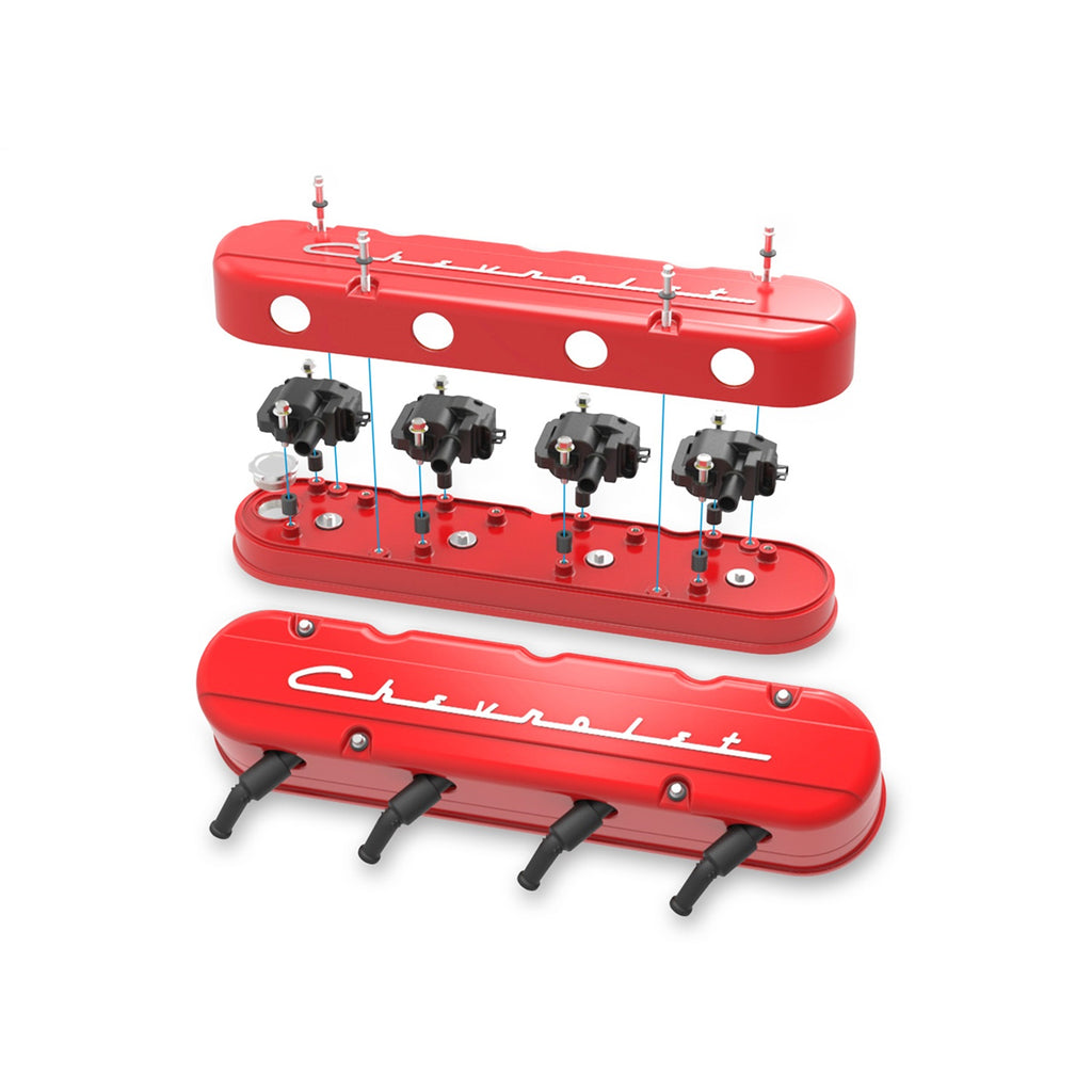 2-Piece-Chevrolet-Script-Valve-Cover---Gen-IiiIv-Ls---Gloss-Red-Machined