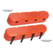 Load image into Gallery viewer, 2-Piece-Finned-Valve-Cover---Gen-IiiIv-Ls---Factory-Orange-Machined