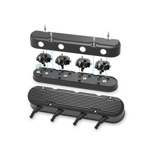 Load image into Gallery viewer, 2-Piece-Finned-Valve-Cover---Gen-IiiIv-Ls---Satin-Black-Machined