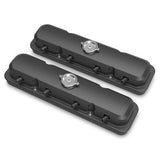 Holley 241-192  2-Piece Pontiac Style Valve Cover - Gen Iii/Iv Ls - Satin Black
