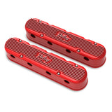 Holley 241-174  2-Piece Vintage Series Valve Cover - Gen Iii/Iv Ls - Gloss Red Machined
