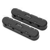 Holley 241-172  2-Piece Vintage Series Valve Cover - Gen Iii/Iv Ls - Satin Black Machined