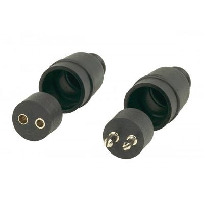 2-Pole-In-Line-With-Matched-PositiveNegative-MaleFemale-Connectors-Set-Of-2