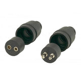 HUSKY TOWING 30258 2 Pole In-line With Matched Positive/Negative Male/Female Connectors Set of 2