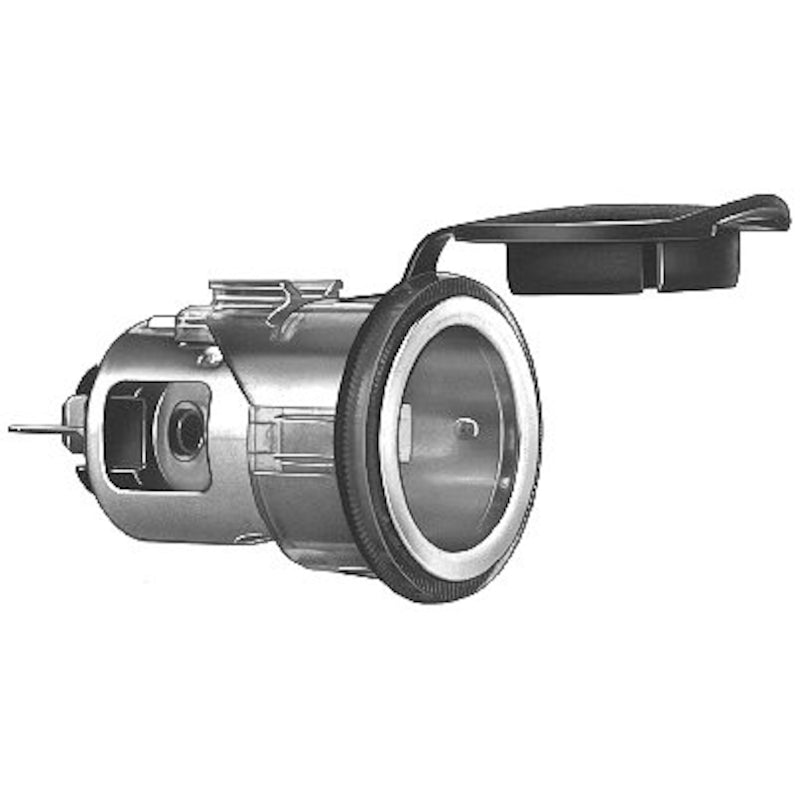2-Pole-Socket-WCover-(Non-Illuminated)