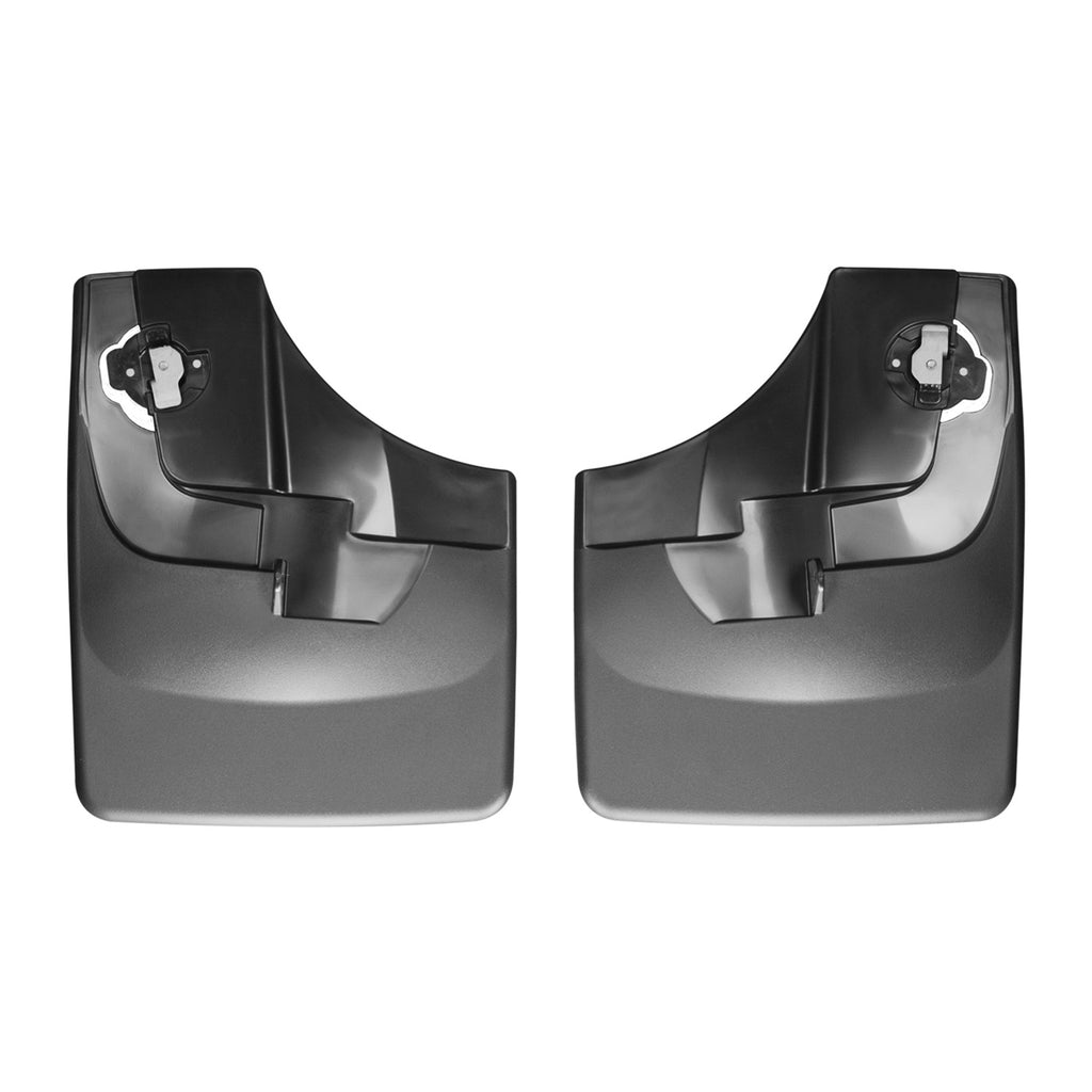 ~(2.4-Lbs.-19X12x3)~-Black-No-Drill-Mudflaps-Ford-F-150-2015--Fits-Models-With-Fender-Lip-Molding;-Running-Boards-Or-Sidesteps-Positioned-Less-That-2-From-The-Front-Wheel-May-Interfere-With-Fitment