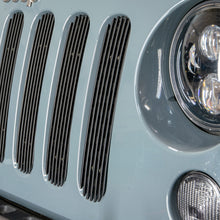 Load image into Gallery viewer, ~(2.6-Lbs.-12X3x3)~-2007-18-Jeep-Jk-Grille-Inserts-Black