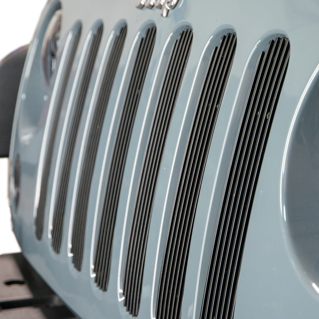~(2.6-Lbs.-12X3x3)~-2007-18-Jeep-Jk-Grille-Inserts-Black