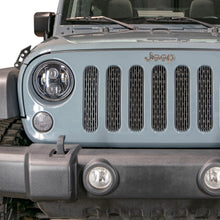 Load image into Gallery viewer, ~(2.6-Lbs.-12X3x3)~-2007-18-Jeep-Jk-Grille-Inserts-Black