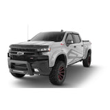 Bushwacker 40927-54 Fender Flares Pocket Style-Color Silver Ice Metallic Smooth Finish 4 Pc