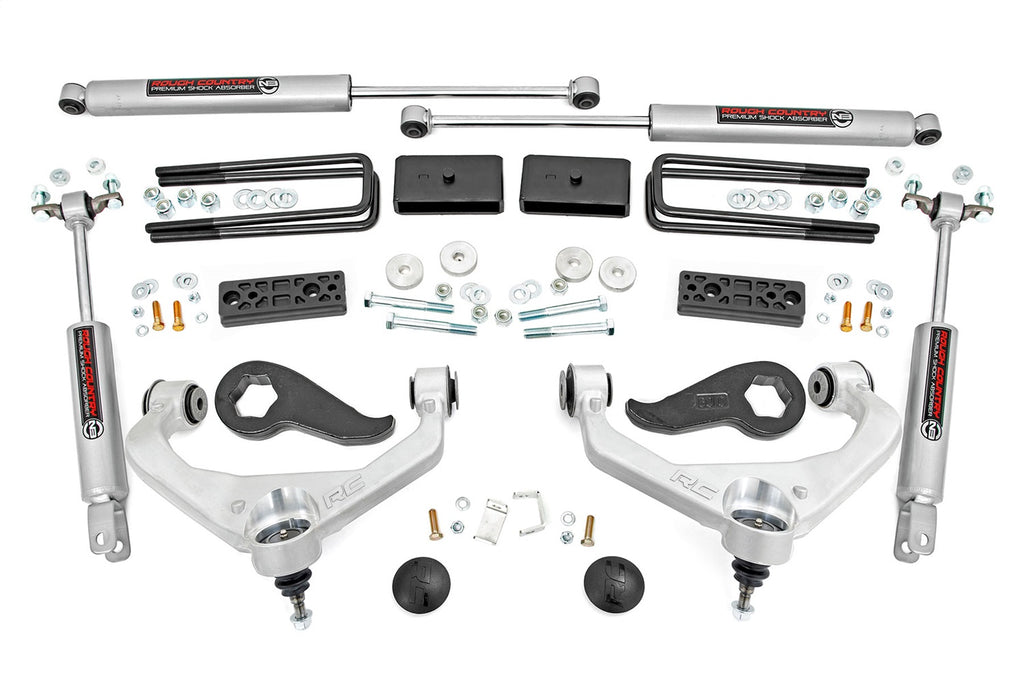 Rough Country 95830 Suspension Lift Kit w/Shocks for Select Chevrolet Silverado HD, Chevrolet Silverado HD, GMC Sierra HD