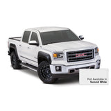 Bushwacker 40909-14 Fender Flares Pocket Style-Color Summit White Smooth Finish 4 Pc
