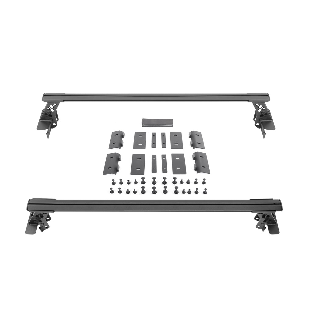 20-22-Jeep-Gladiator-Jt16-22-Toy.-Tacoma05-21-Nssn-Frontier-Xrs-Cross-Bars-Kit---Tex.-Blk