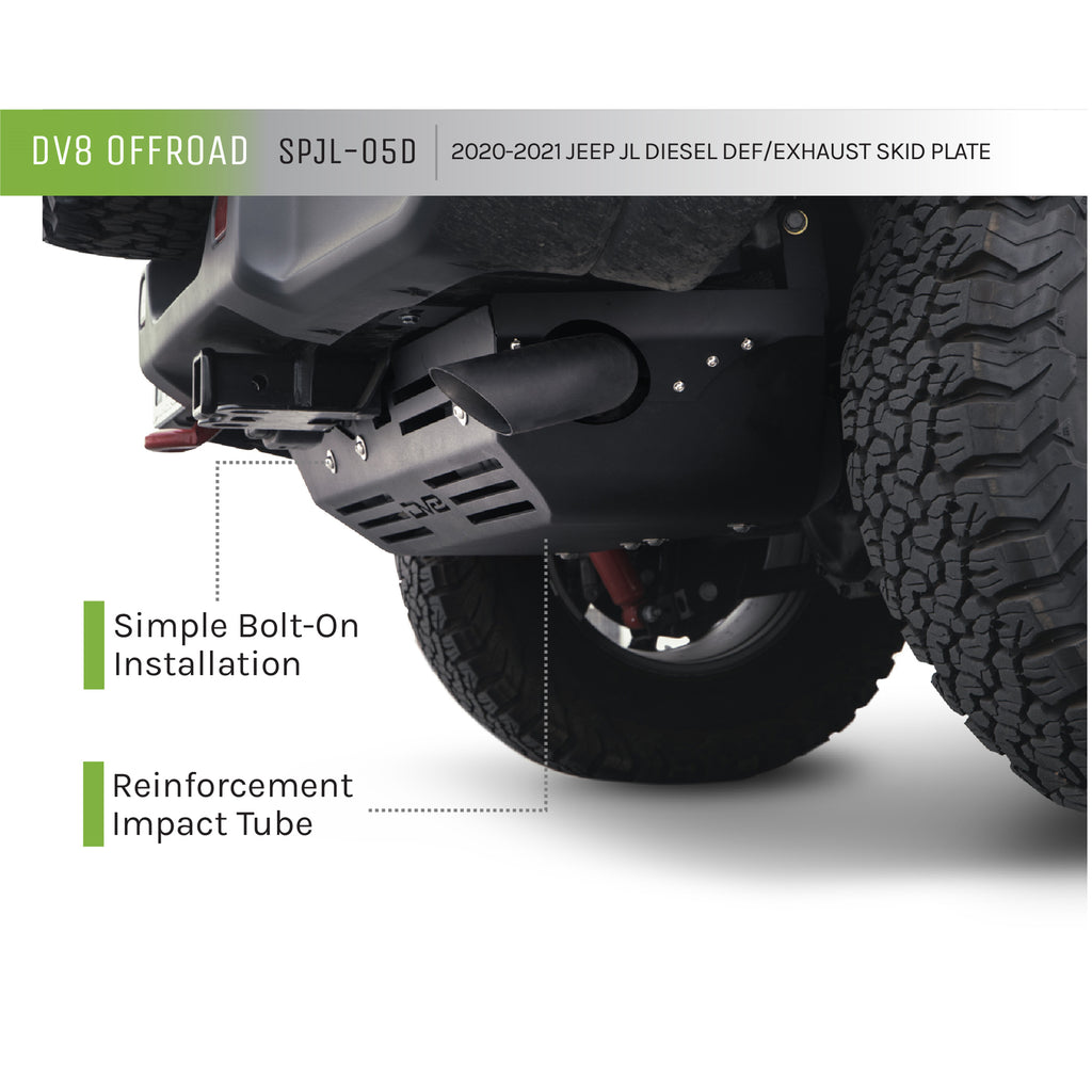 20-22-Jeep-Wrangler-Jl-(3.0L-Diesel)-Rear-Diff-Skid-Plate-For-Dana-44