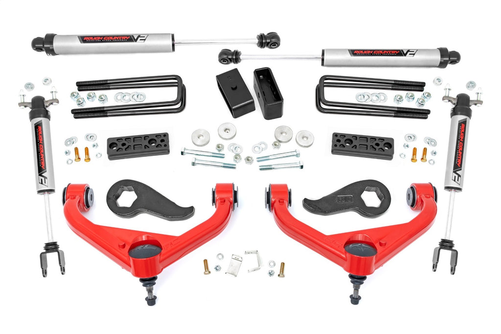 Rough Country 95670RED Suspension Lift Kit w/Shocks for Select Chevrolet Silverado HD, GMC Sierra HD
