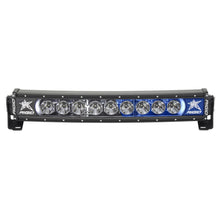 Load image into Gallery viewer, 20-Inch-Led-Light-Bar-Single-Row-Curved-Blue-Backlight-Radiance-Plus-Rigid-Industries