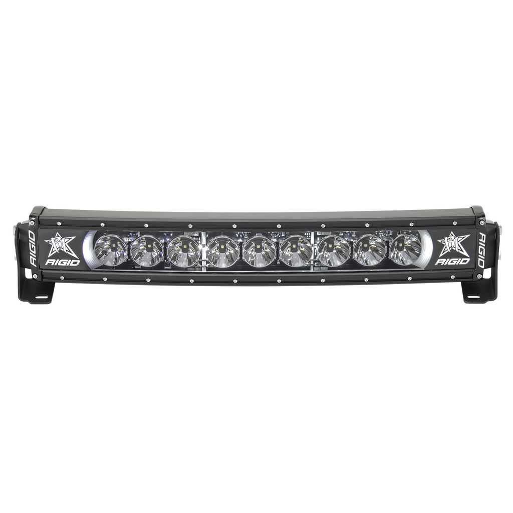 20-Inch-Led-Light-Bar-Single-Row-Curved-White-Backlight-Radiance-Plus-Rigid-Industries