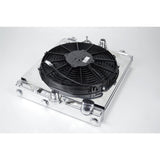 CSF 2858X Universal Half Radiator - Evo 7/8/9 / 92-00 Civic - w/ SPAL Fan & Shroud