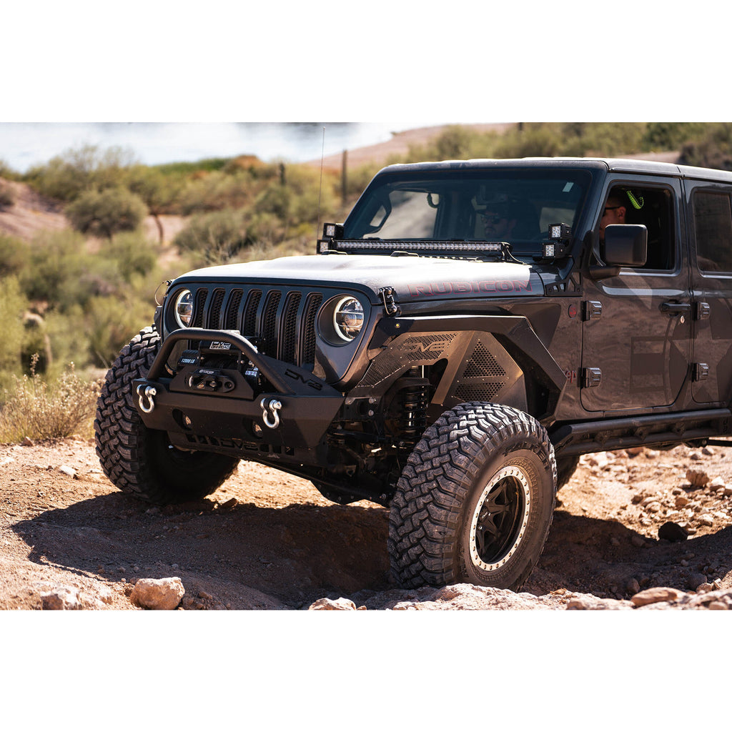 ~(20-Lbs.-24X12x10)~-Jeep-Jl-Inner-Fenders-(Front-Black)-18-Present-Wrangler-Jl-Dv8-Offroad