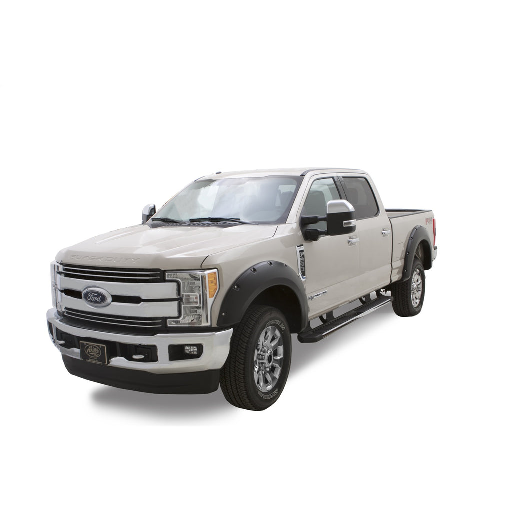 ~(20-Lbs.-54X34x11)~-Fender-Flares-Pocket-Style-4Pc-2017-2018-Ford-F-250F-350-Super-Duty-Black