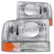 Load image into Gallery viewer, 2000-2004-Ford-Excursion-Crystal-Headlights-Chrome-W-Corner-Lights-2Pc