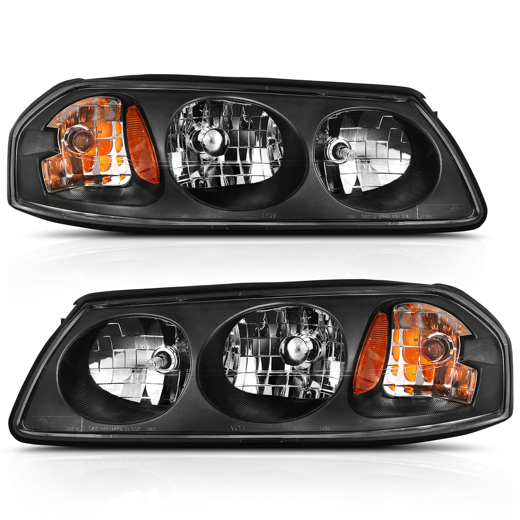 2000-2005-Chevy-Impala-Crystal-Headlight-Black-Amber