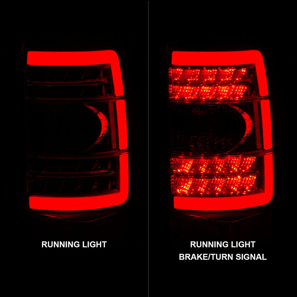 2000-2006-Chevrolet-Tahoe-Led-Tail-Lights-W-Clear-Lens-Black-Housing