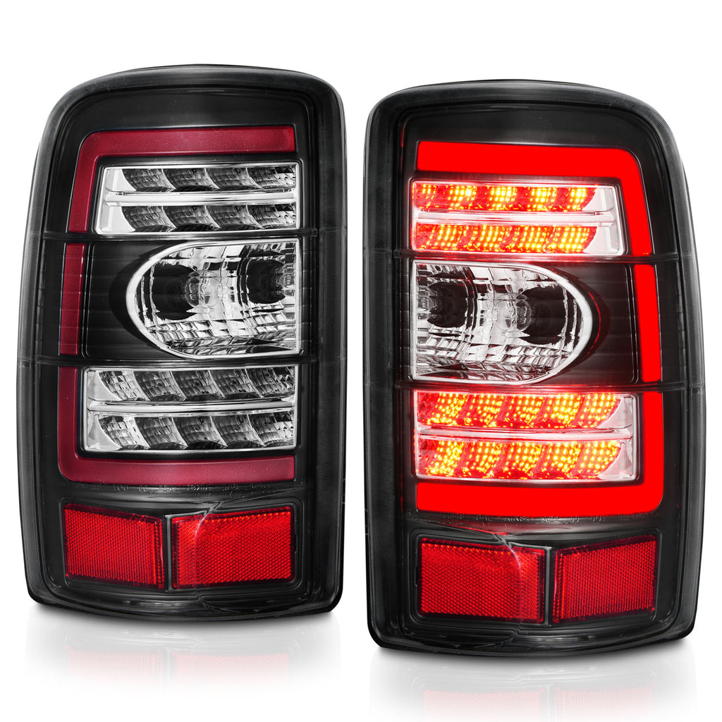 2000-2006-Chevrolet-Tahoe-Led-Tail-Lights-W-Clear-Lens-Black-Housing