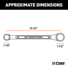 Load image into Gallery viewer, CURT 20001 Trailer Ball Box-End Wrench (Fits 1-1/8" or 1-1/2" Nuts)