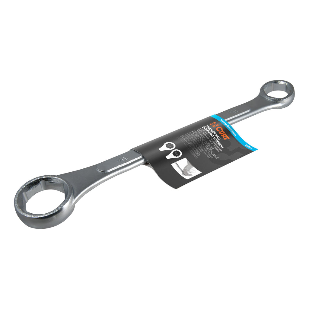 CURT 20001 Trailer Ball Box-End Wrench (Fits 1-1/8" or 1-1/2" Nuts)