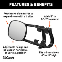 Load image into Gallery viewer, CURT 20002 Extended View Tow Mirror