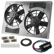 Load image into Gallery viewer, Powerpack---High-Output-Dual-11-Rad-FanAlum-Shroud-Kit-W-Pwm-Controller