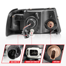 Load image into Gallery viewer, 2001-2011-Ford-Ranger-Crystal-Headlights-W-Light-Bar-Black-Housing