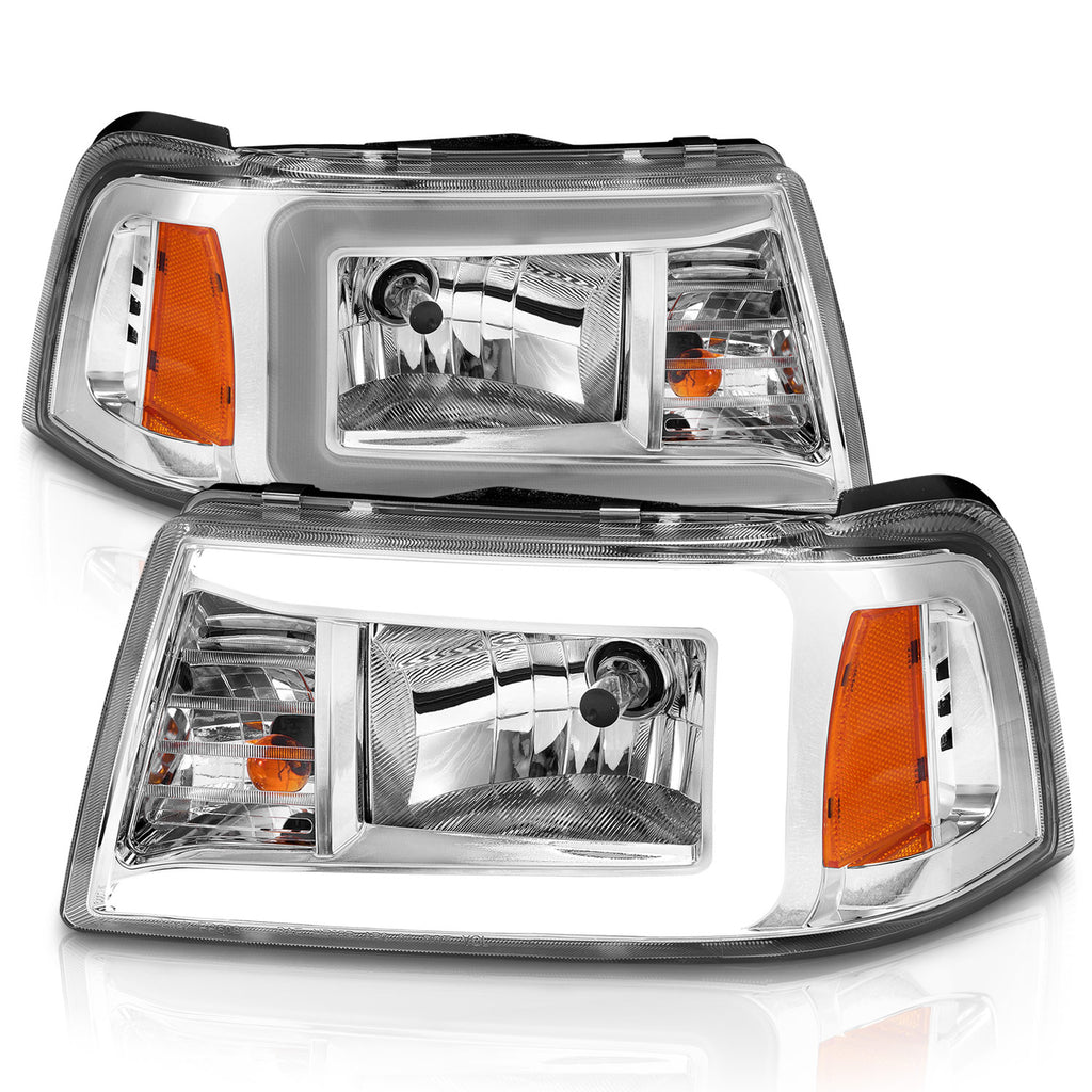 2001-2011-Ford-Ranger-Crystal-Headlights-W-Light-Bar-Chrome-Housing