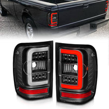 Load image into Gallery viewer, 2001-2011-Ford-Ranger-Led-Tail-Lights-W-Light-Bar-Black-Housing-Clear-Lens
