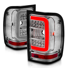 Load image into Gallery viewer, 2001-2011-Ford-Ranger-Led-Tail-Lights-W-Light-Bar-Chrome-Housing-Clear-Lens