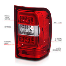 Load image into Gallery viewer, 2001-2011-Ford-Ranger-Led-Tail-Lights-W-Light-Bar-Chrome-Housing-RedClear-Lens