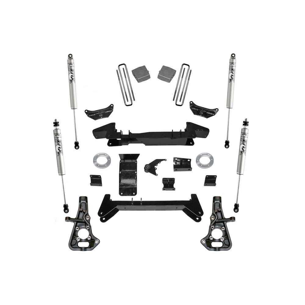 20012010-SilveradoSierra-2500-Hd3500-Hd-4Wd-6In-Lift-Kit-Knuckle-Kit-WFox-2.0-Shocks