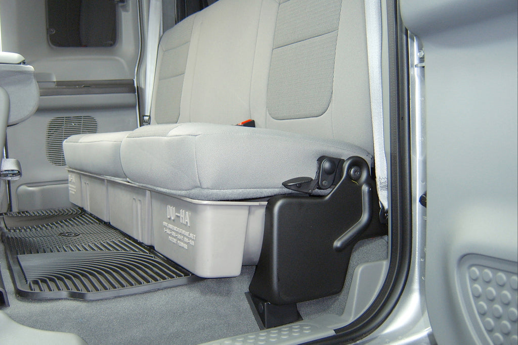 DU-HA 20031 DÜHA 20031 Underseat Storage / Gun Case - Black for Select Ford F-250 Super Duty, Ford F-350 Super Duty, Ford F-450 Super Duty, Ford F-550 Super Duty