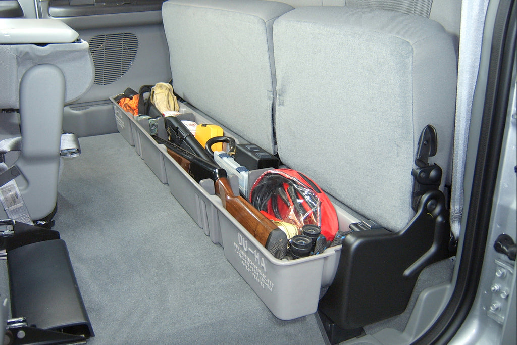 DU-HA 20031 DÜHA 20031 Underseat Storage / Gun Case - Black for Select Ford F-250 Super Duty, Ford F-350 Super Duty, Ford F-450 Super Duty, Ford F-550 Super Duty